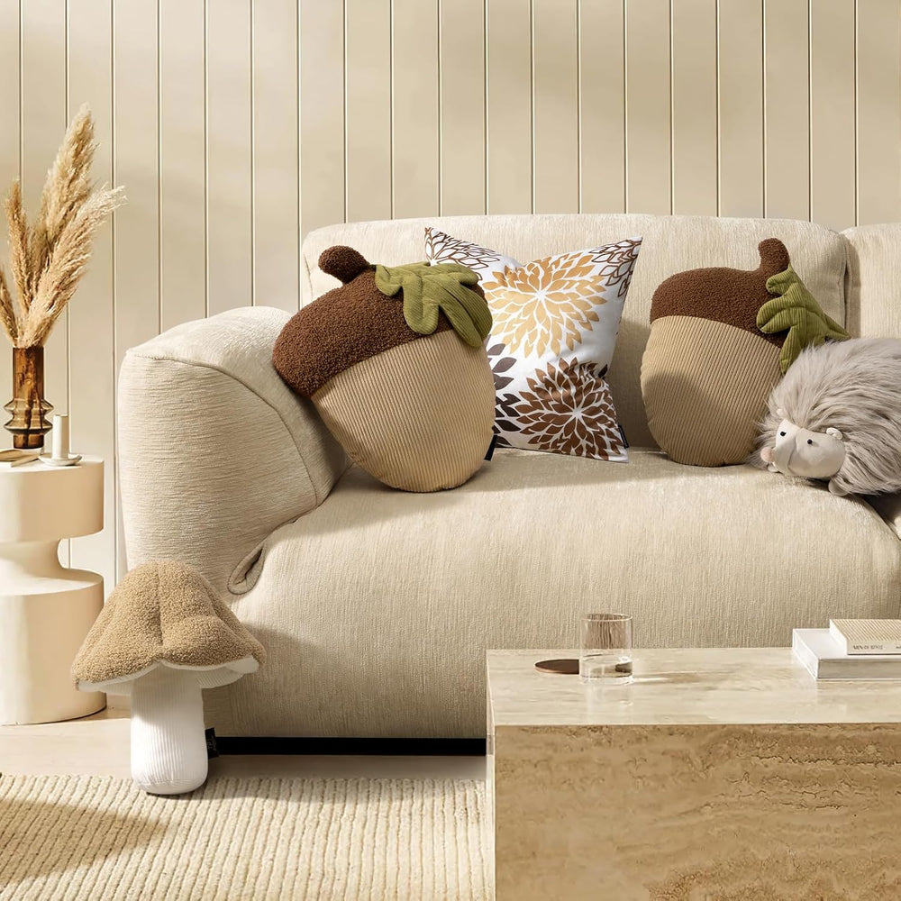 Phantoscope Fruit Shaped Pillows Series Acorn Shaped Throw Pillow, Fun Home D...