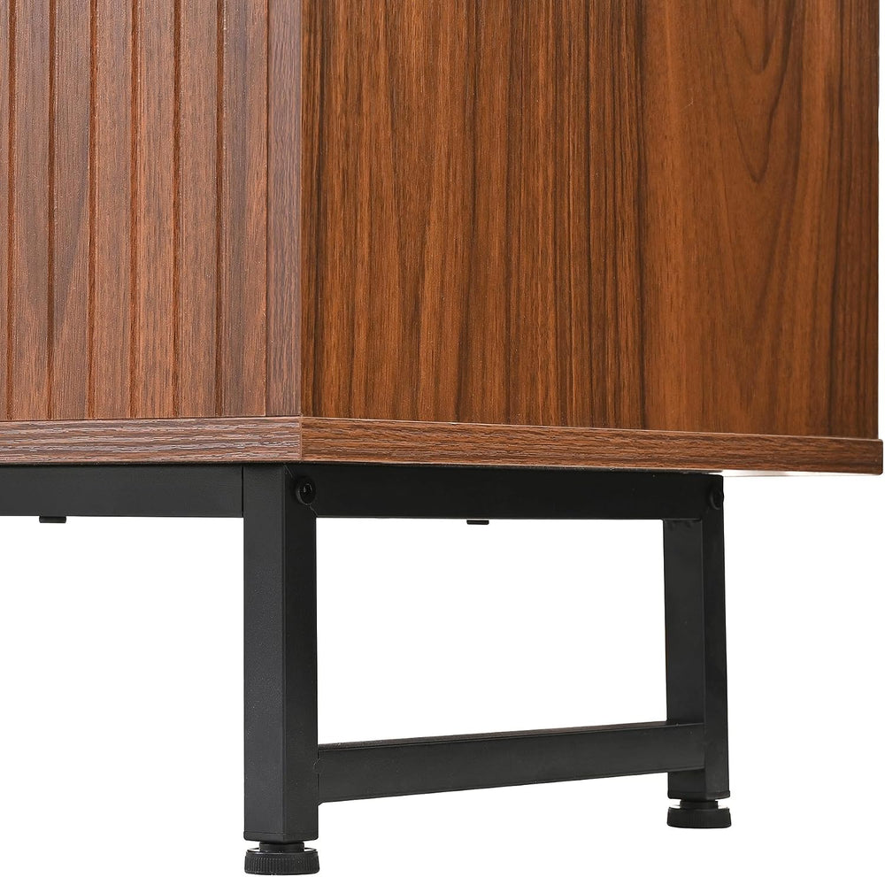 PVWIIK Mid-Century Modern Walnut Sideboard Buffet Cabinet, 59 * 16 * 33 inche...