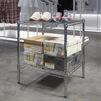 21" Deep x 24" Wide x 27" Height Wire Shelving Kit | 2-Tier | NSF Commercial Storage Rack Unit