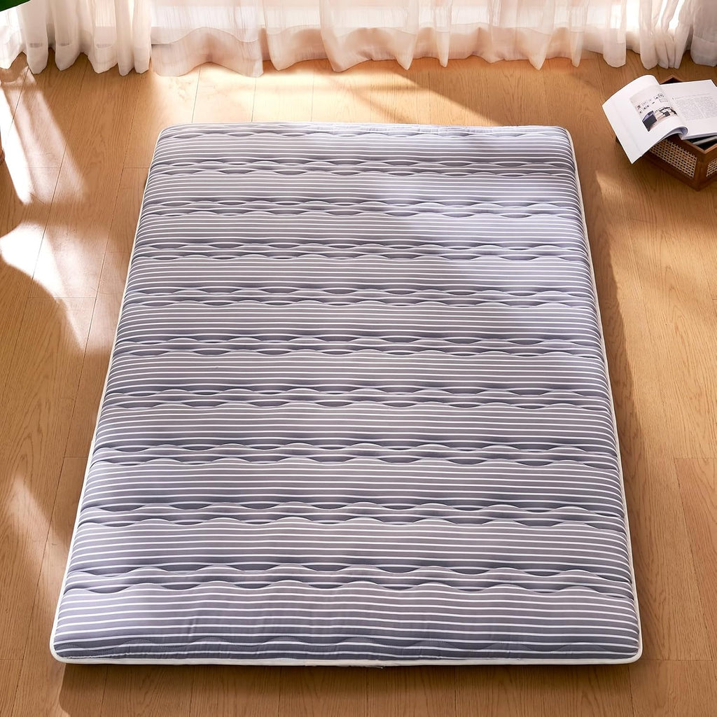 jzbearapt Premium Foam Japanese Floor Mattress Futon Mattress,100% High Density Comfortable Foam,Thicken Tatami Mat Sleeping Pad,Portable Kids Adults Sleeping Mats for Guest Room, Dormitory