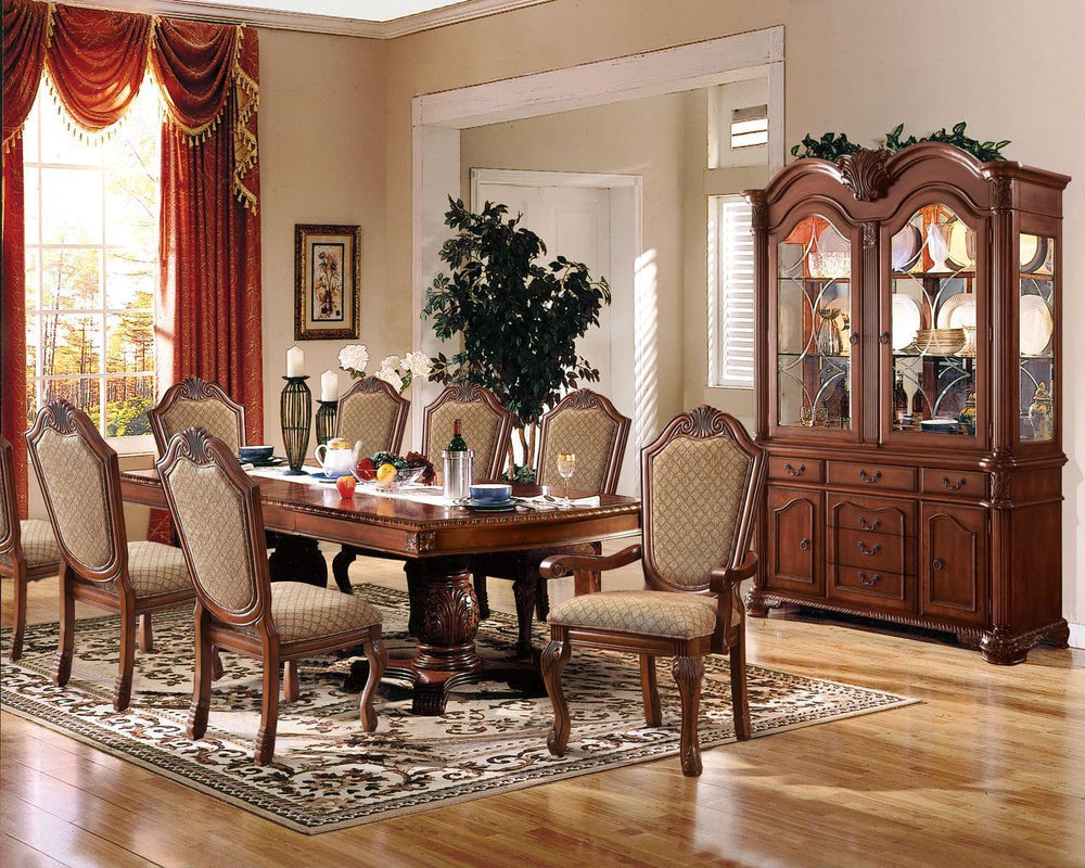 Kitchen Furniture Set 9pc Formal Dining Table Set Include 1 Dining Table, 6 S...
