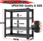 Garage Storage Shelves,5 Tier Shelving Unit, 40 inch Wide, 18” Deep, 78” Tall Organizer Metal Shelf for Basement/Laundry/Pantry Heavy Duty, Adjustable,Easy to Install (2Tier-14"W X12"DX22"H -UPDATE)
