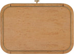 Tov Furniture Abigail Natural Birdseye Maple 3-Drawer Nightstand