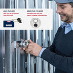 ABUS 20/70 Heavy Duty Diskus Storage Padlock with 2 Keys for Storage, Outdoor, Commercial, 2.75in (70mm) Wide, Keyed Alike 323614