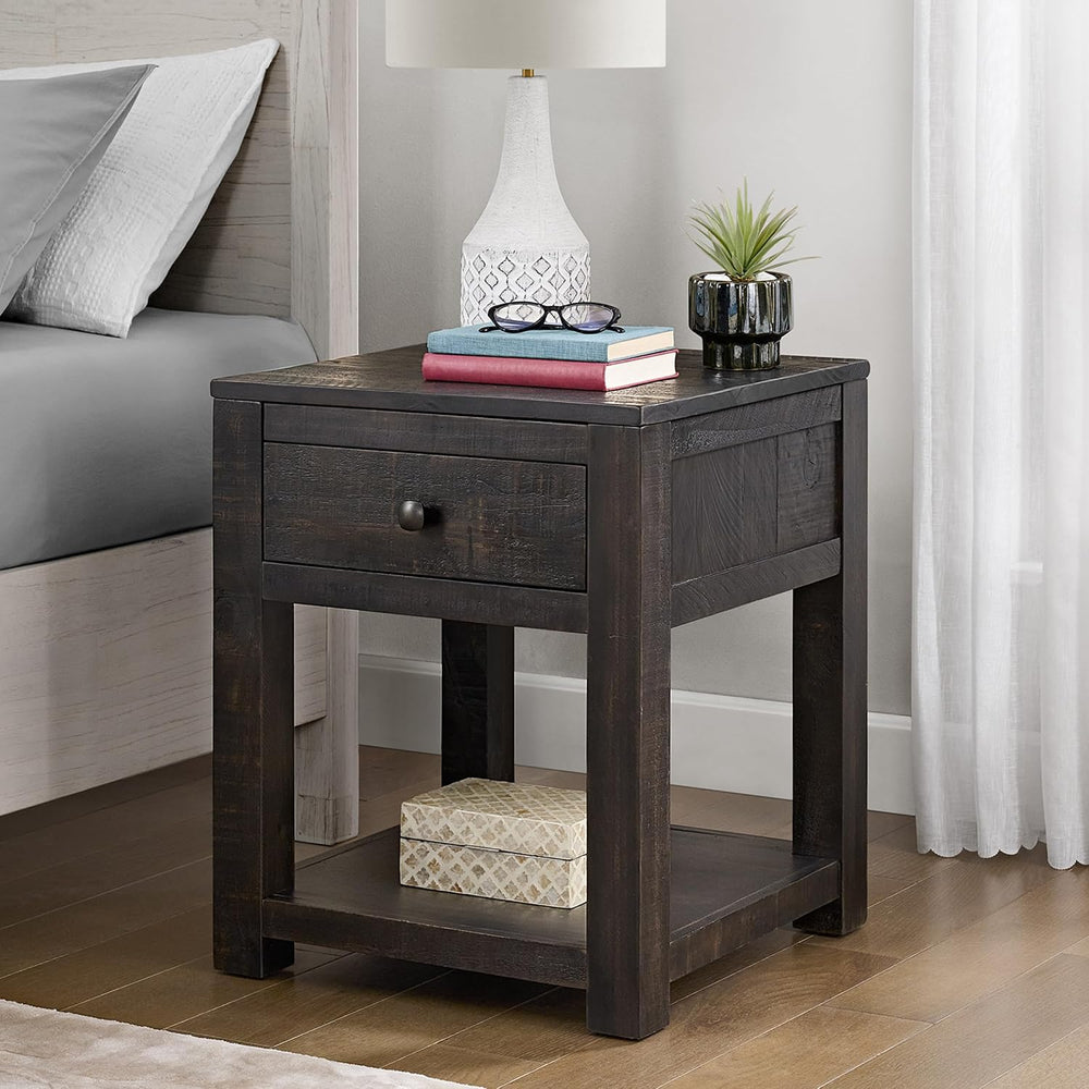 Alaterre Furniture Durham Bedroom Nightstand - 20in Small Side Table Set with...