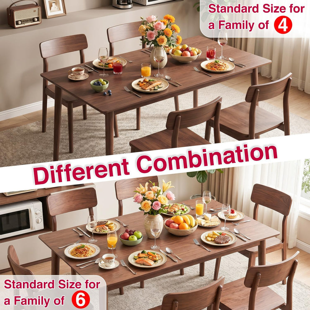 FDW 47 Inches Dining Table, Dining Room for 4 People, Small Rectangular Table...