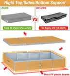 punemi Extra Large Under Bed Storage 65L, 42*16.5*5.8 in Tall underbed storage containers with Lids, Sturdy Closet Organizers and Storage Bins Bags for Blankets Comforter Sweaters Wrapping Paper 2PACK