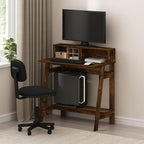 Furinno Simplistic A Frame Computer Desk, Amber Pine