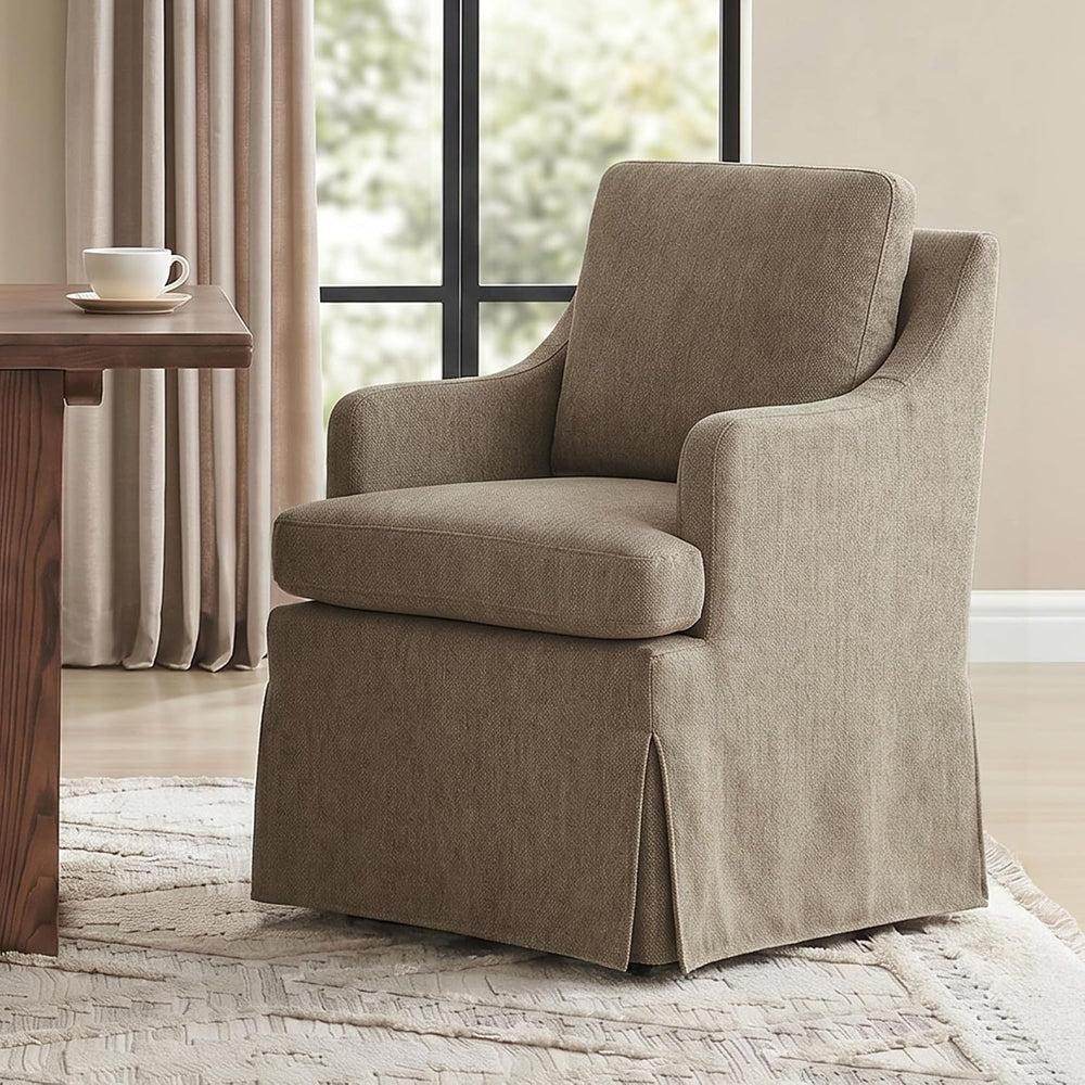 Usaint Upholstered Dining Chairs, Dining Room Chairs with Casters