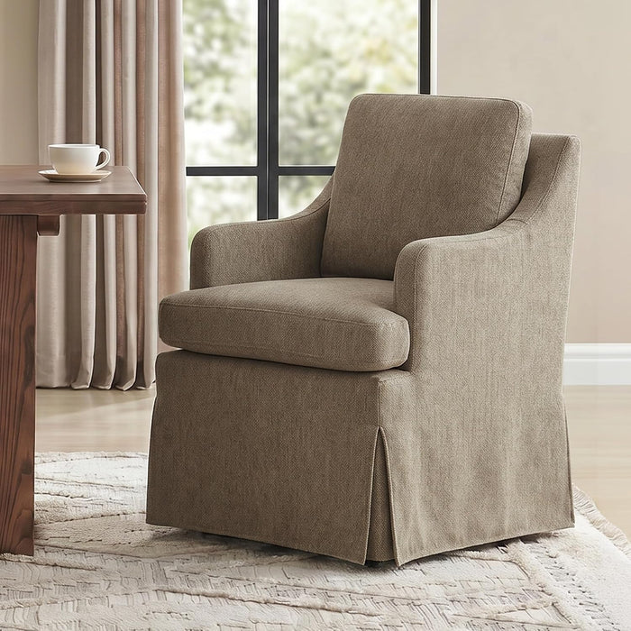 Usaint Upholstered Dining Chairs, Dining Room Chairs with Casters