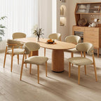 Dining Chairs Set of 2 for Kitchen Dining Table Mid Century Modern Farmhouse Upholstered Leather Dining Room Chairs with Metal Legs, Original Khaki