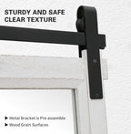 Rustic Barn Door Mirror: 24"x36" White Farmhouse Wood Frame - Wall Mirror for Entryway/Bathroom/Living Room Wall Decor