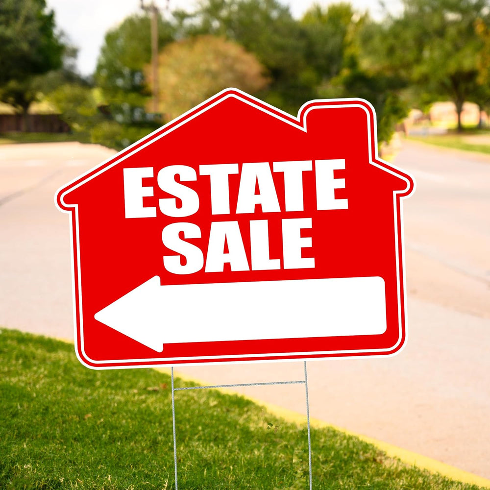 Rogue River Tactical 9 Piece Estate Sale Yard Sign Double Sided With Stake - ...