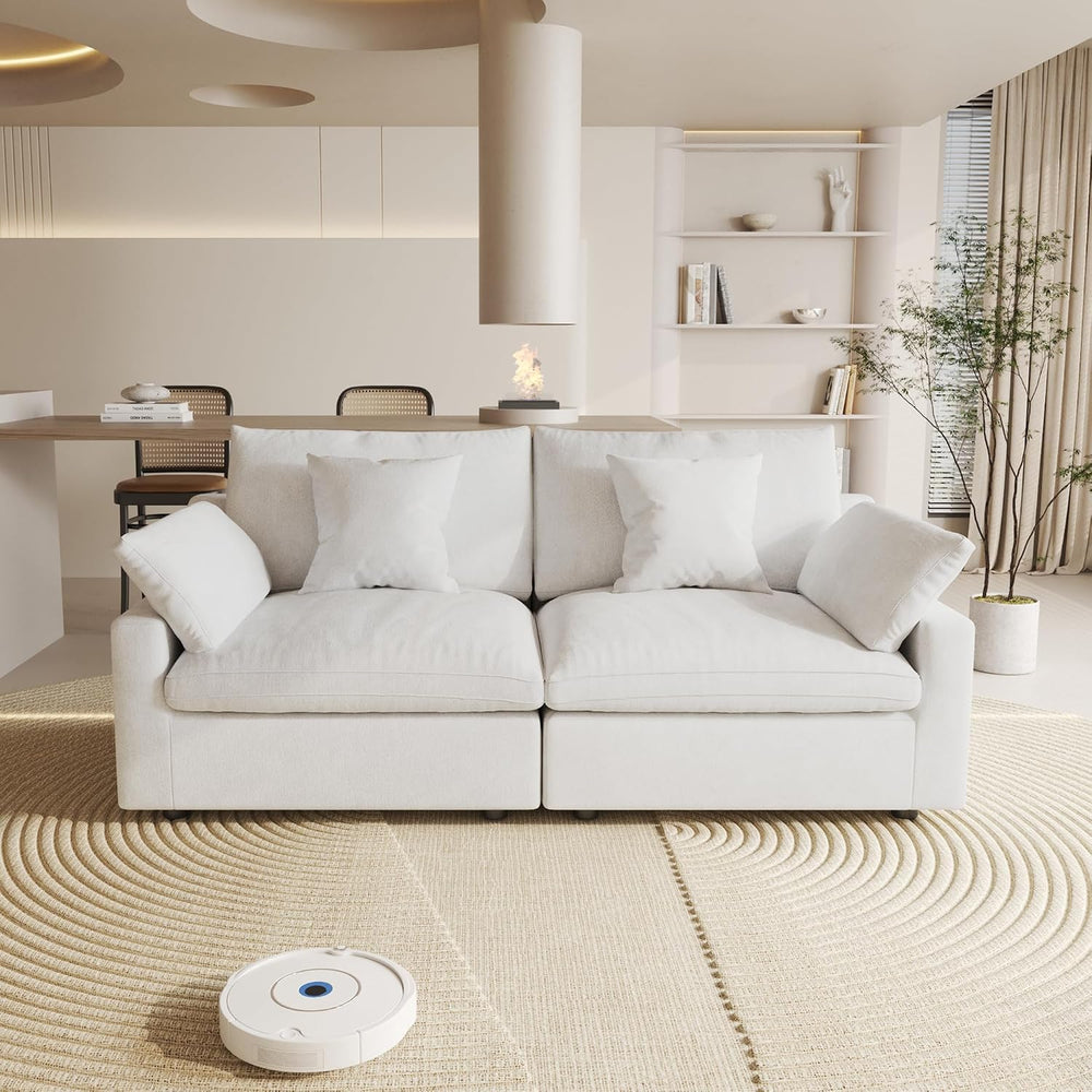 Cloud Couch Modular Sectional Sofa,82.68" Oversized LoveSofa, Down Fille...