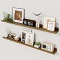 Axeman Floating Shelves for Wall - Picture Ledge Shelf Set of 2-36 Inch Floating Shelves with Lip - Picture Shelf for Wall with Ledge - Photo Ledge Shelves for Pictures Nursery Books