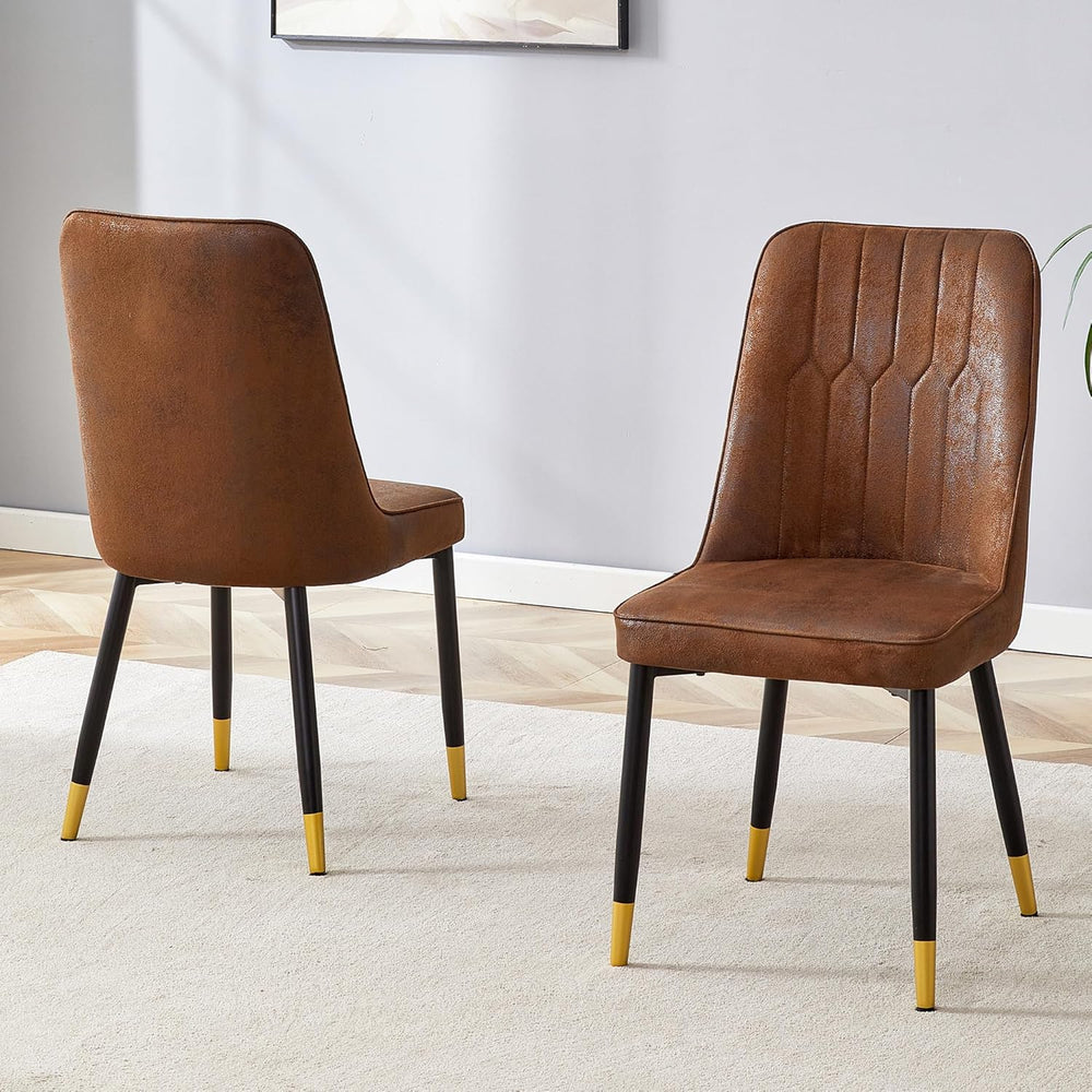 Dining Chairs Set of 8，Modern Dining Chairs, Equipped with Suede Nap Backrest...