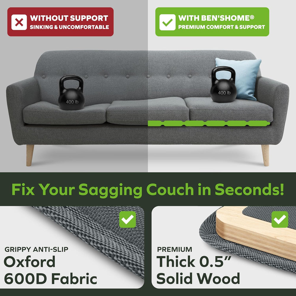 BEN'SHOME® Couch Cushion Support, Fix Sagging Long Sofas | 68-81" x ...