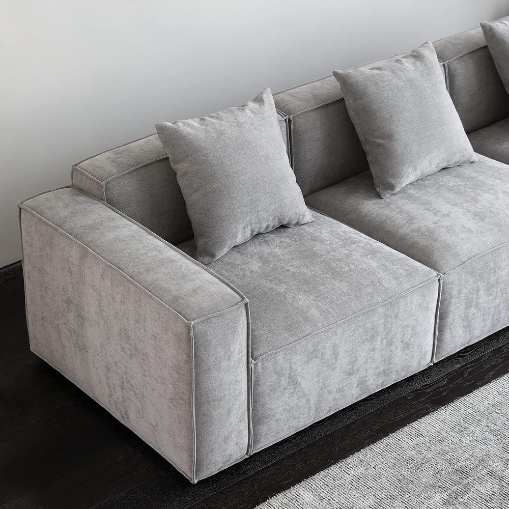 Acanva Zola Modular Sectional Living Room Sofa Set, L-Shape