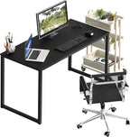 SHW Mission 32-Inch Home Office Computer Desk, Black