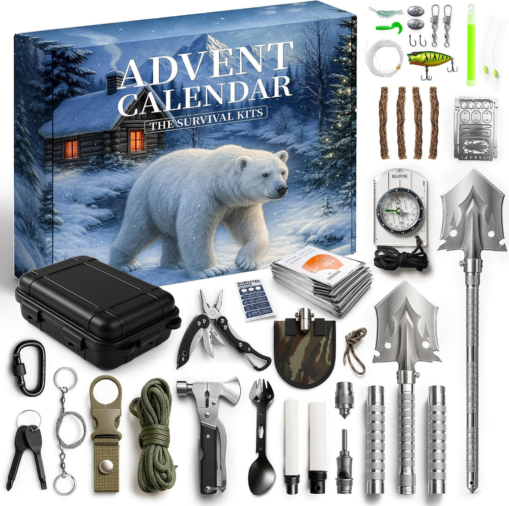 Heavy-Duty Survival Kit Advent Calendars 2026 for Adults Teens Men