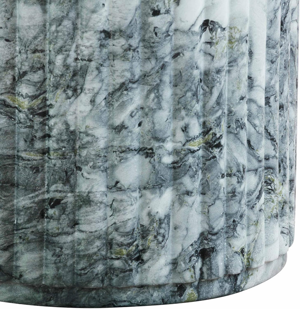Tov Furniture Serafina Marble Pattern Concrete Indoor/Outdoor Side Table