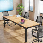 Tribesigns 6.5FT Conference Table, 78.7 Inche Rectangle Meeting Seminar Table, Large Business Tables for 6-8 People (Only Table)
