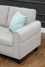 Evan Sectional Sofa for Living Room, Apartment, Bedroom, Office