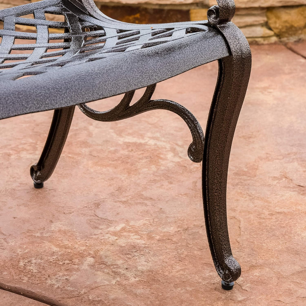 Christopher Knight Home Hallandale Outdoor Cast Aluminum Dining Set for Patio...