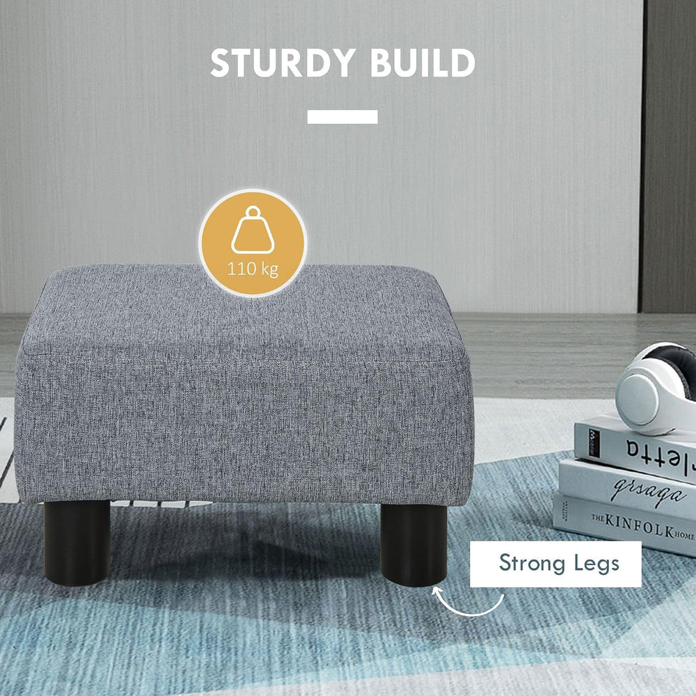 Designer Style Rectangular Footrest Ottoman