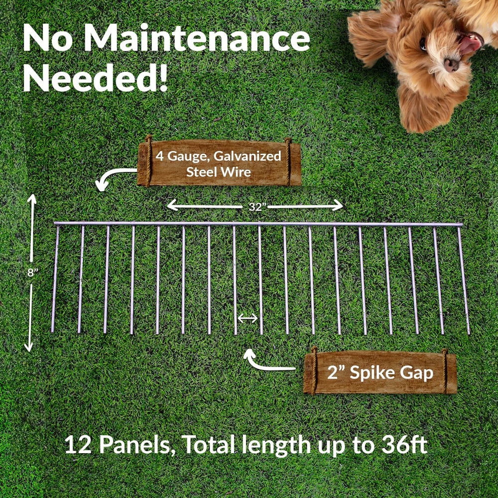 Dig Defence Original Animal Barrier Garden Fence - Small/Medium, 12 Pack