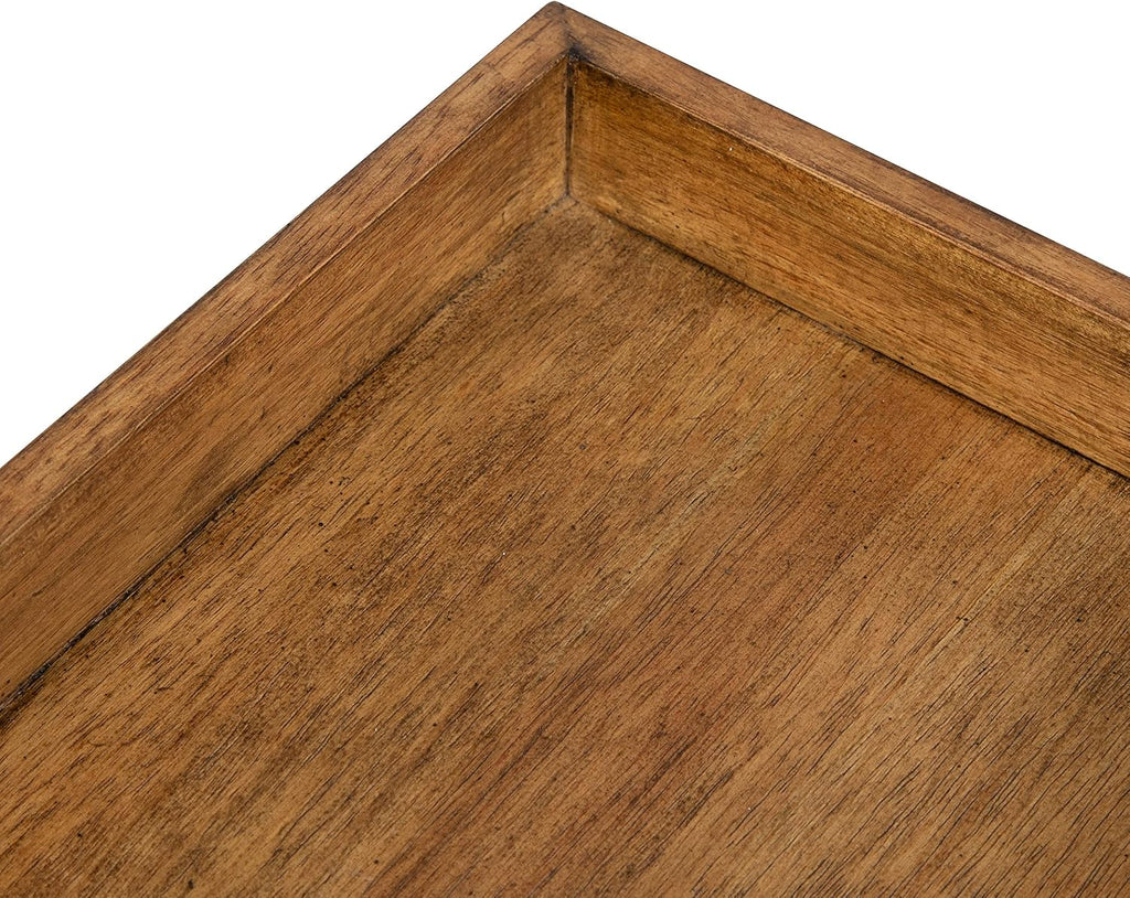 Kate and Laurel Lowry Farmhouse Wood Ladder Shelf; 18 x 14 x 58; Natural Wood; Decorative Modern Leaning Shelf for Storage and Display