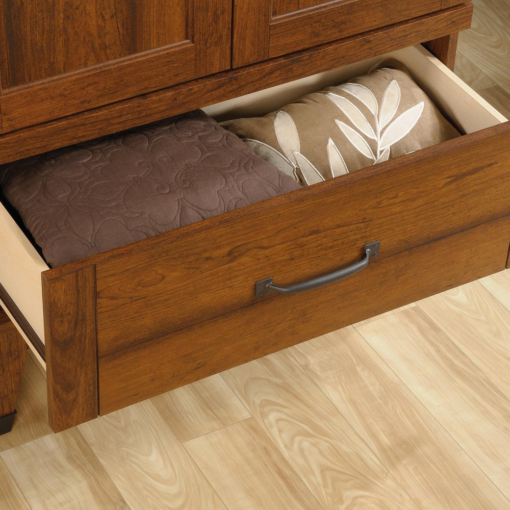 Sauder Carson Forge Armoire, Washington Cherry finish