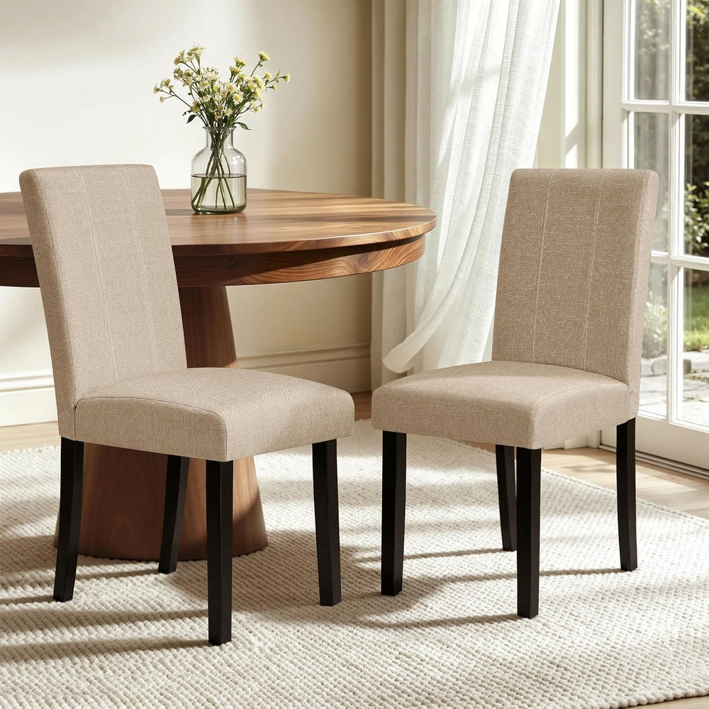 HOMYZOO Dining Chairs Set of 2, Upholstered Dining Room Chairs with Padded Se...