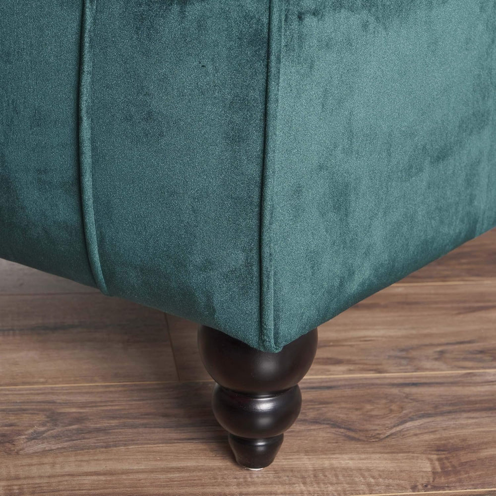 Christopher Knight Home Rafaela Modern Glam Tufted Velvet Chaise Lounge with ...