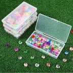 SATINIOR 24 Packs Small Clear Plastic Beads Storage Containers Box with Hinged Lid for Storage of Small Items, Crafts, Jewelry, Hardware (4.8x2.44x0.9 Inches)