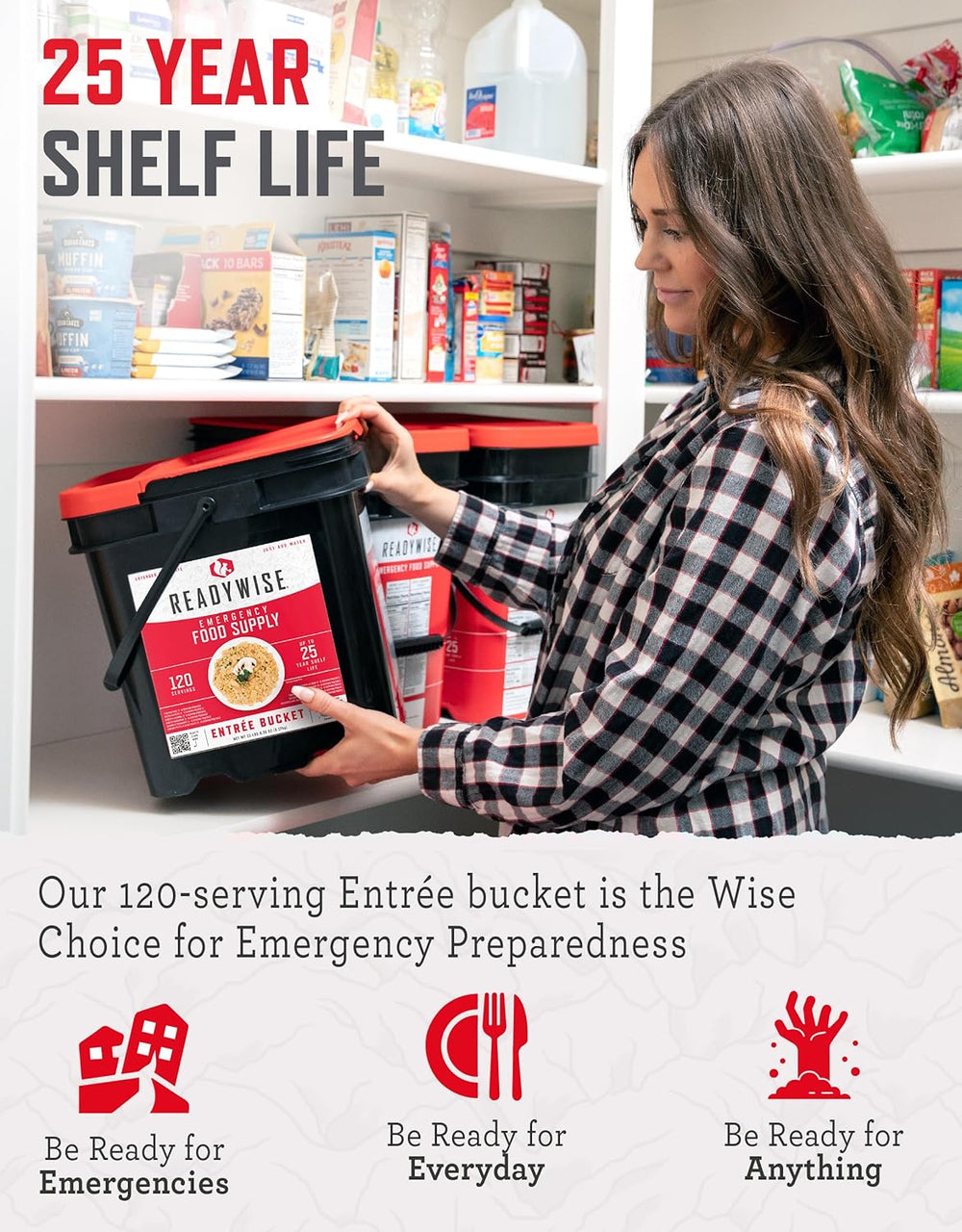 READYWISE Emergency Survival Food Supply Favorite Sample Bucket 120 Serving
