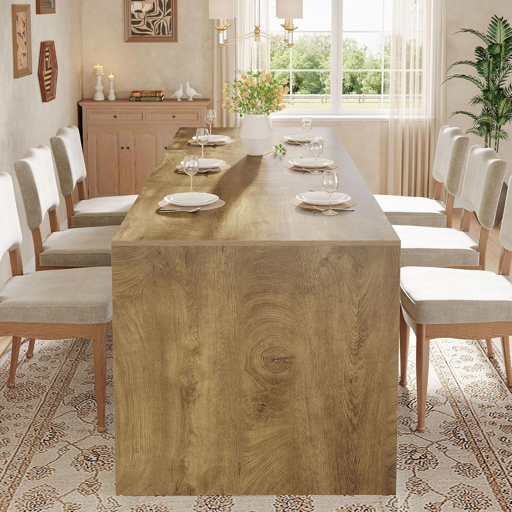 Tribesigns Extra Long Dining Table for 6-8 People, 78.7-Inch Rectangular Kitc...