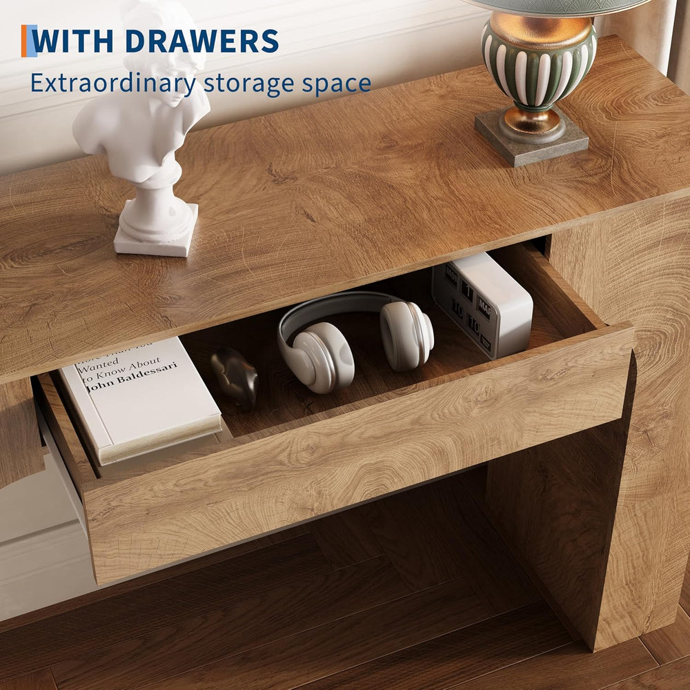 GarveeHome 47" Console Table with Storage Drawer,Sofa Table Behind Couch...