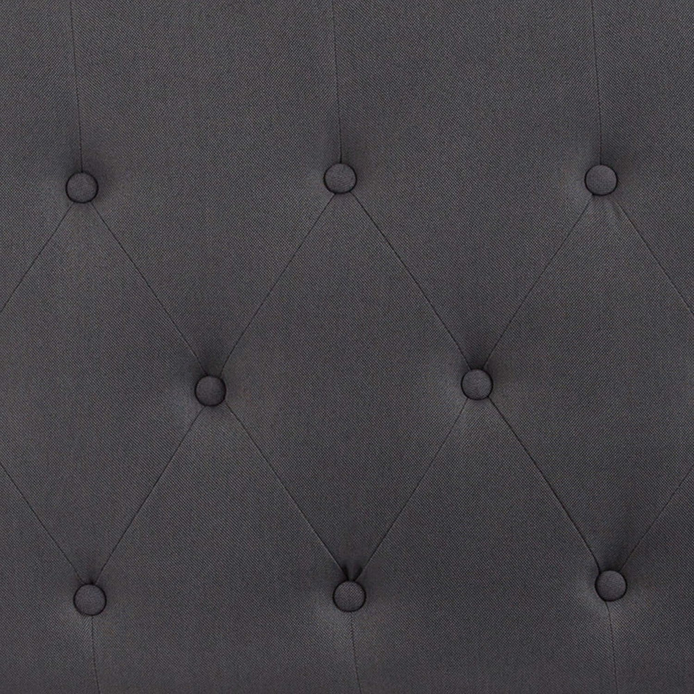 Flash Furniture Queen Tufted Fabric Headboard, Dark Gray