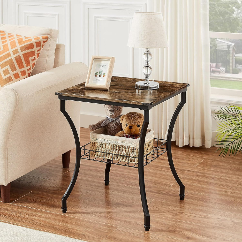 VECELO 3 Pieces Living Room Table Sets, Coffee and End Tables with Open Stora...
