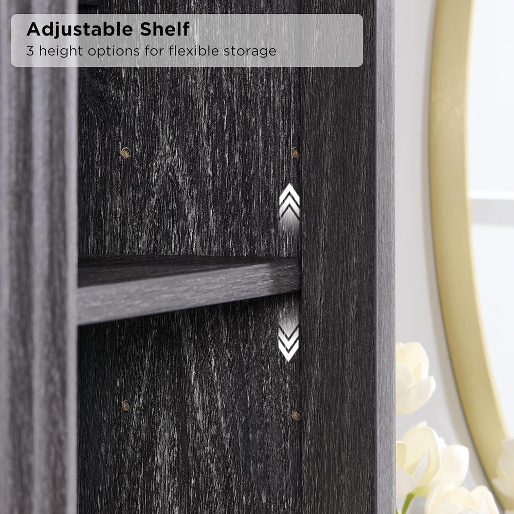 RedLemon Bathroom Wall Cabinet with Fluted Sliding Door, Modern Medicine Cabi...