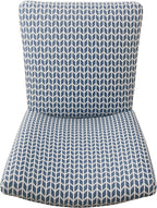 HomePop Classic Parsons Dining Chair - Blue Geometric (Set of 2)