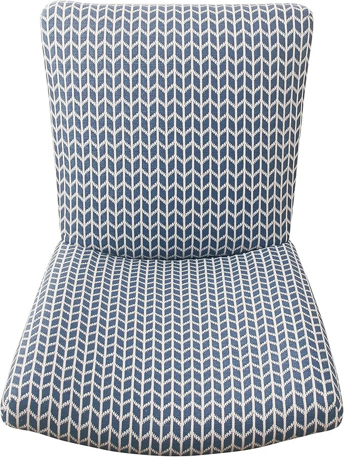 HomePop Classic Parsons Dining Chair - Blue Geometric (Set of 2)