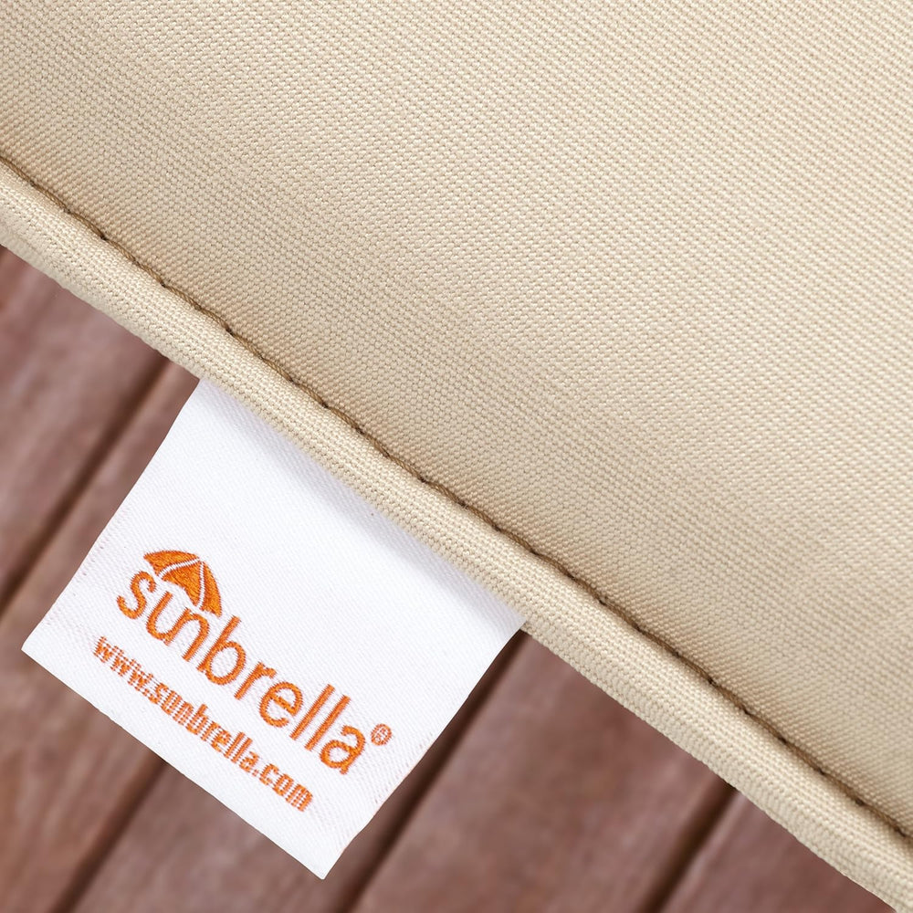 Sorra Home Sunbrella Bristol Square Chair Cushion (Set of 2) - Fade & Wat...