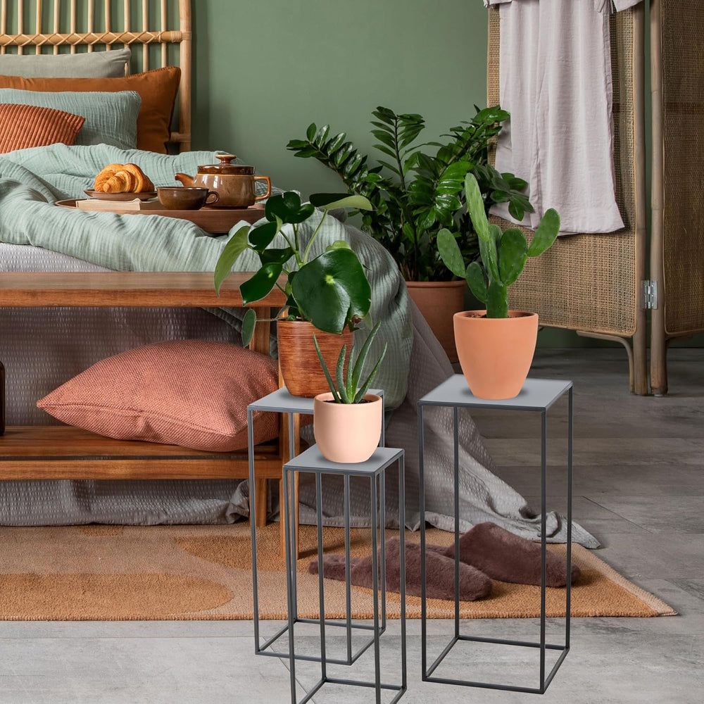 WHW Whole House Worlds Modernist Accent Tables, Set of 3, Nesting Stands, Sli...
