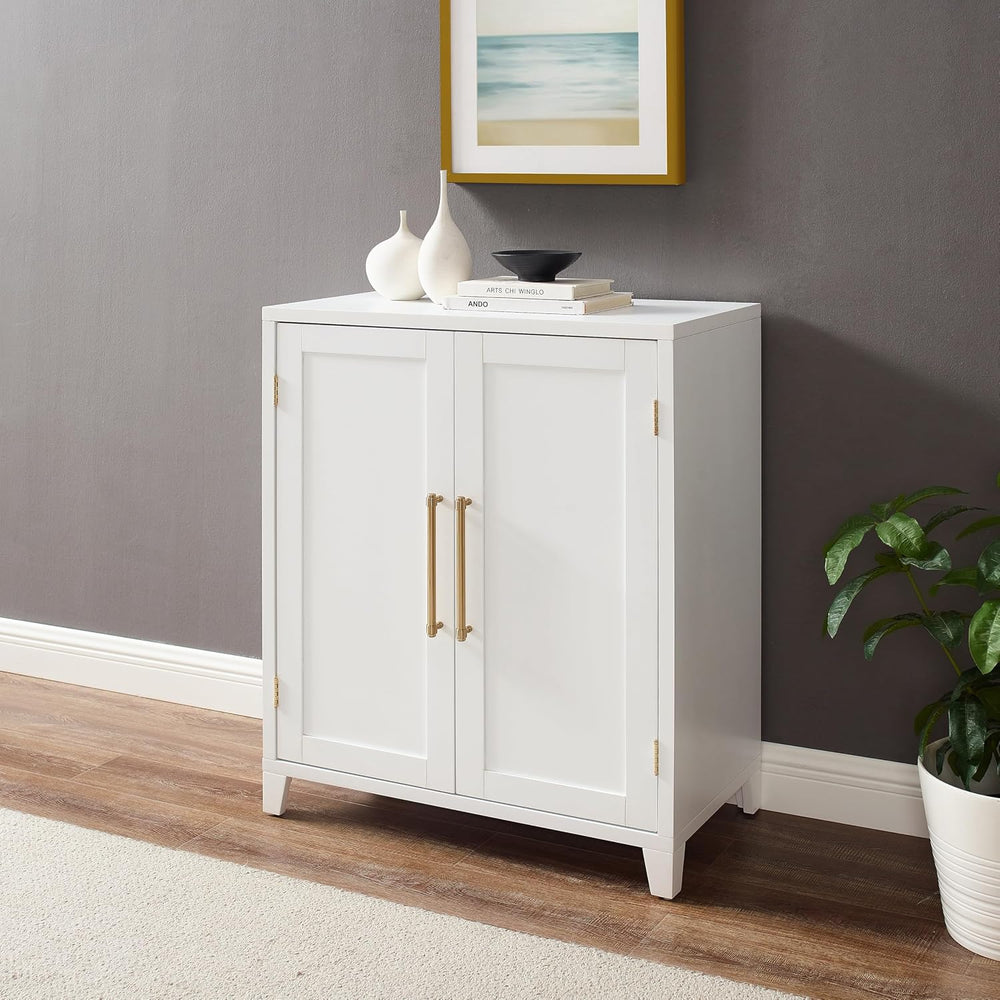 Crosley Furniture Roarke Stackable Kitchen Pantry Storage Cabinet with Doors ...