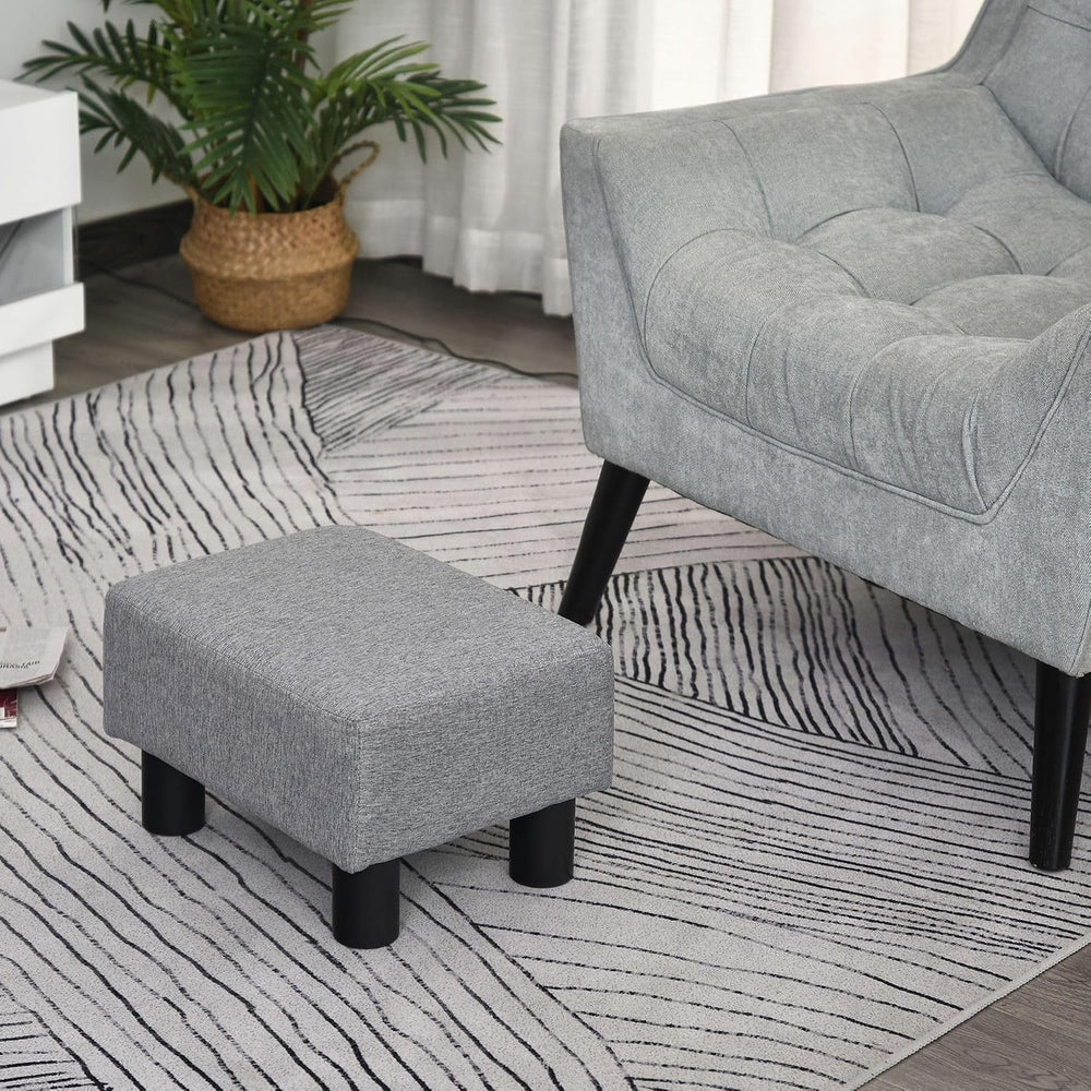 Designer Style Rectangular Footrest Ottoman