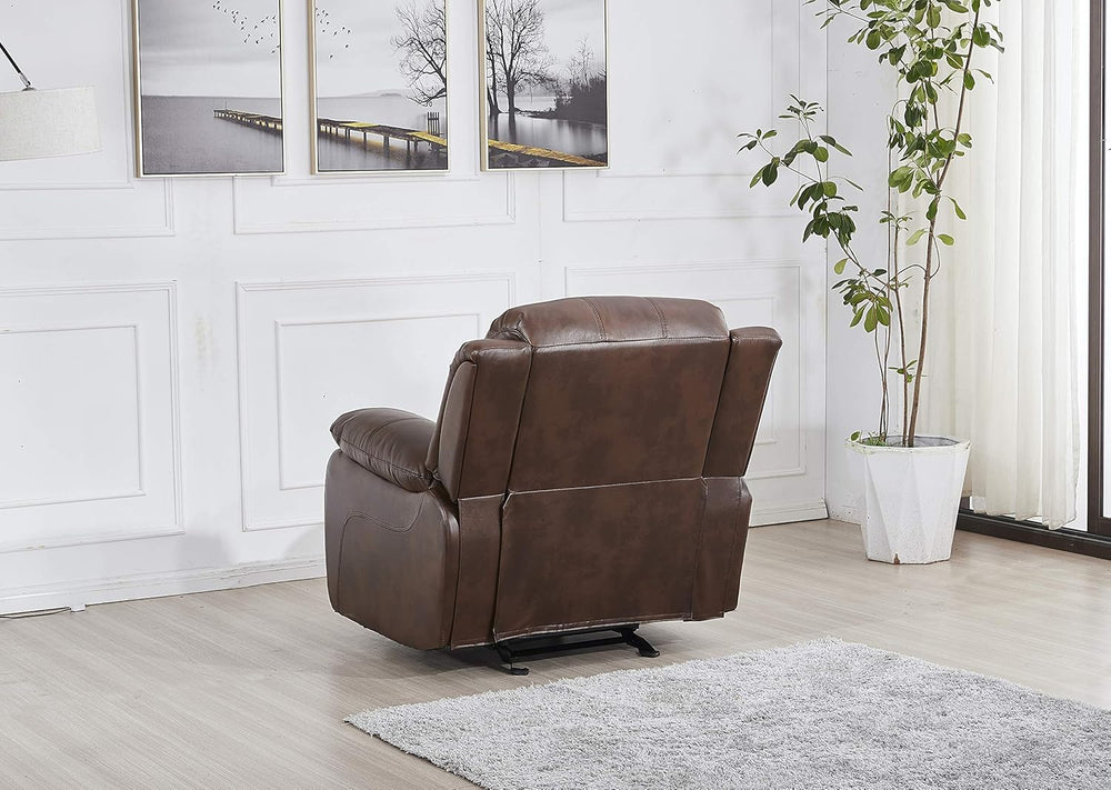 Betsy Furniture Faux Leather Reclining Glider Chair, Recliner, 8018 Multiple ...