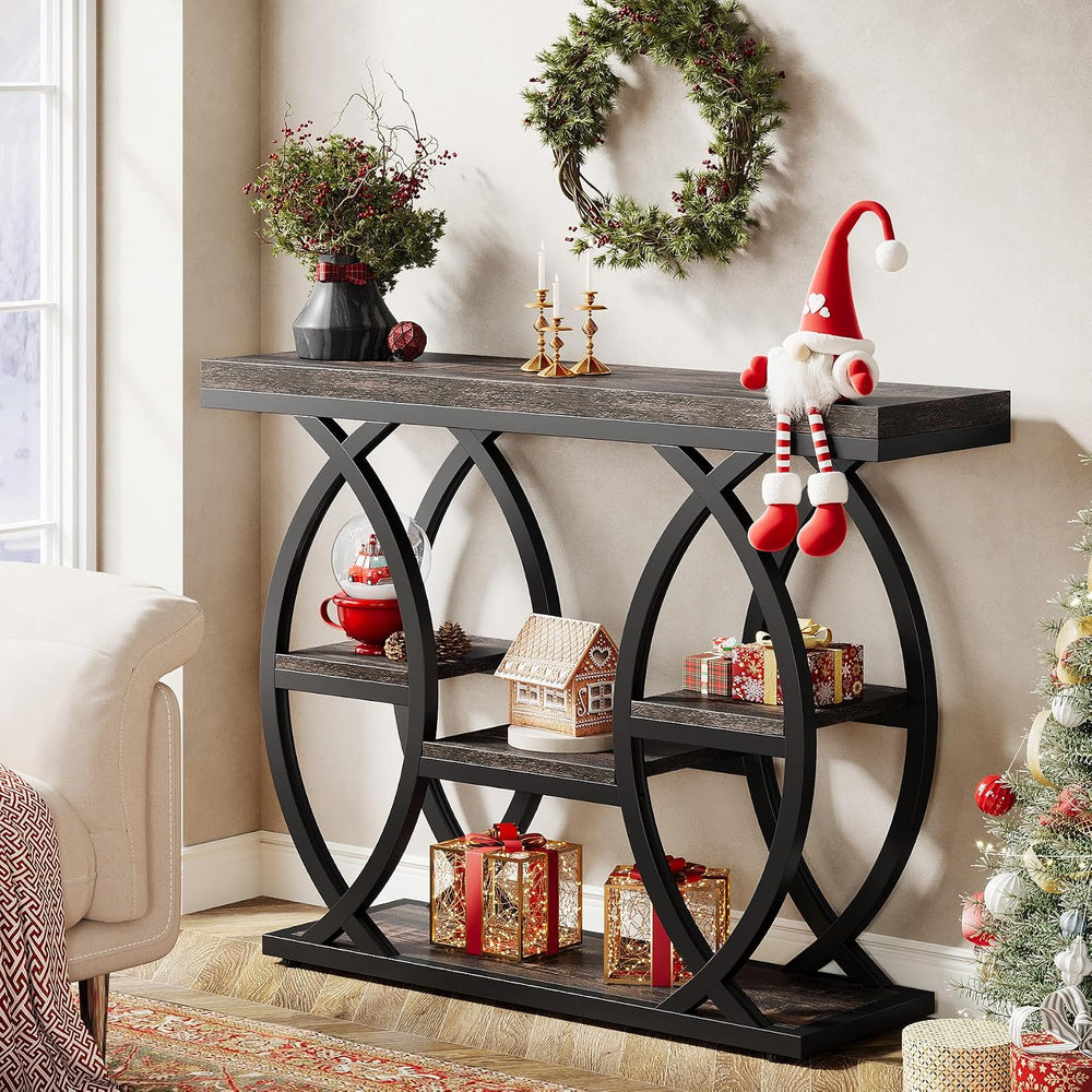 Tribesigns 39.4" Console Table, Sofa Table, Accent Tables, Black Brown |...