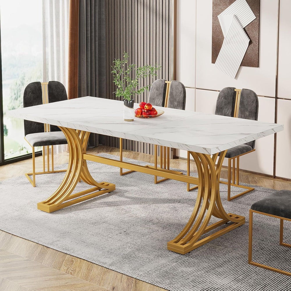 Tribesigns 63-Inch Rectangular Dining Table for 4 to 6, Modern Kitchen Tables...